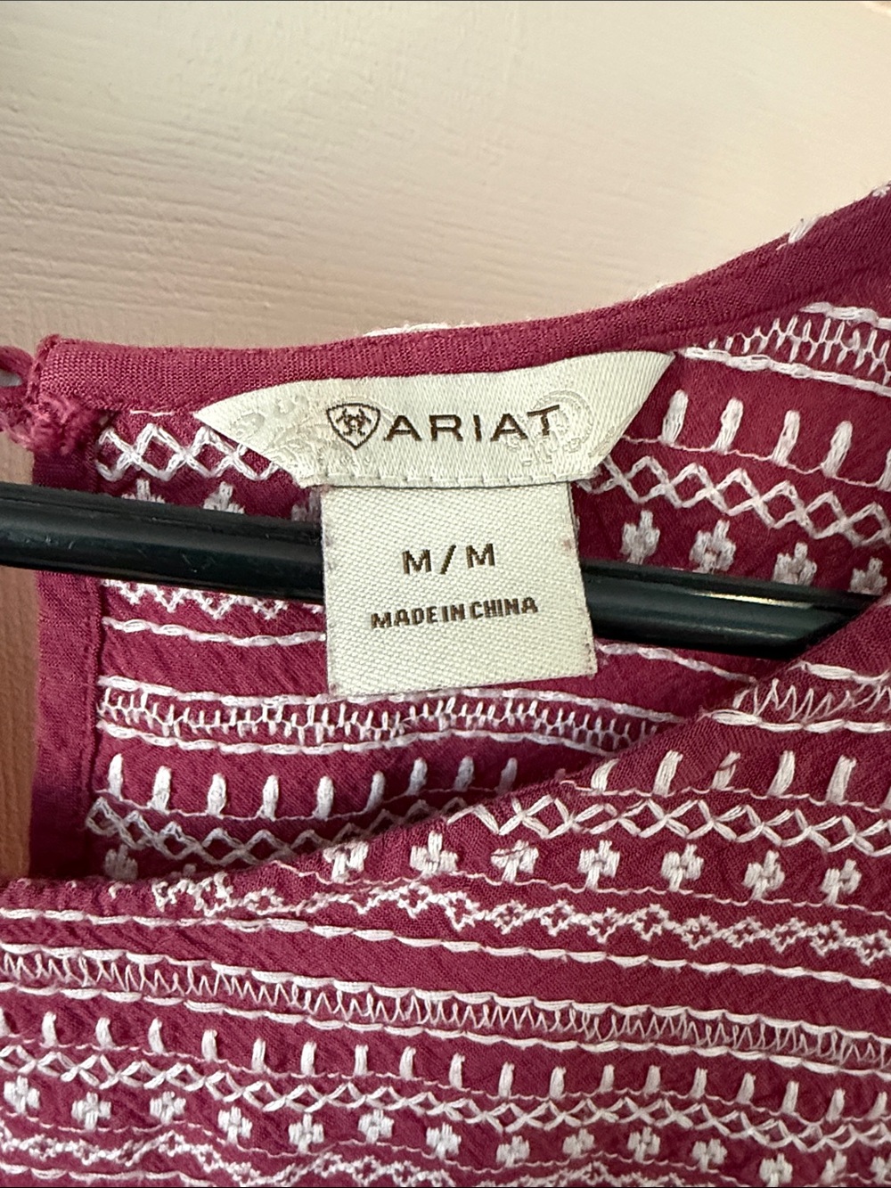 Ariat Embroidered Raspberry Camisole - Picture 2 of 4